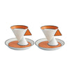 Vista Alegre Jazz Coffee Cups & Saucers - Set of 2