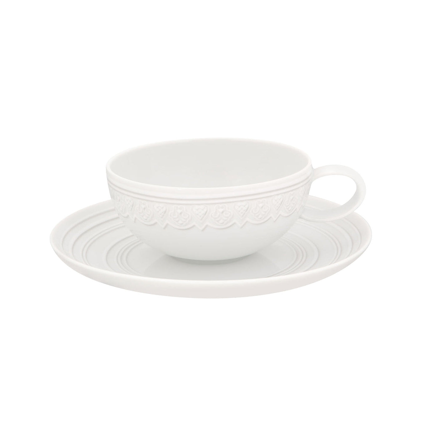 Vista Alegre Ornament Tea Cup & Saucer By Sam Baron - Set of 6