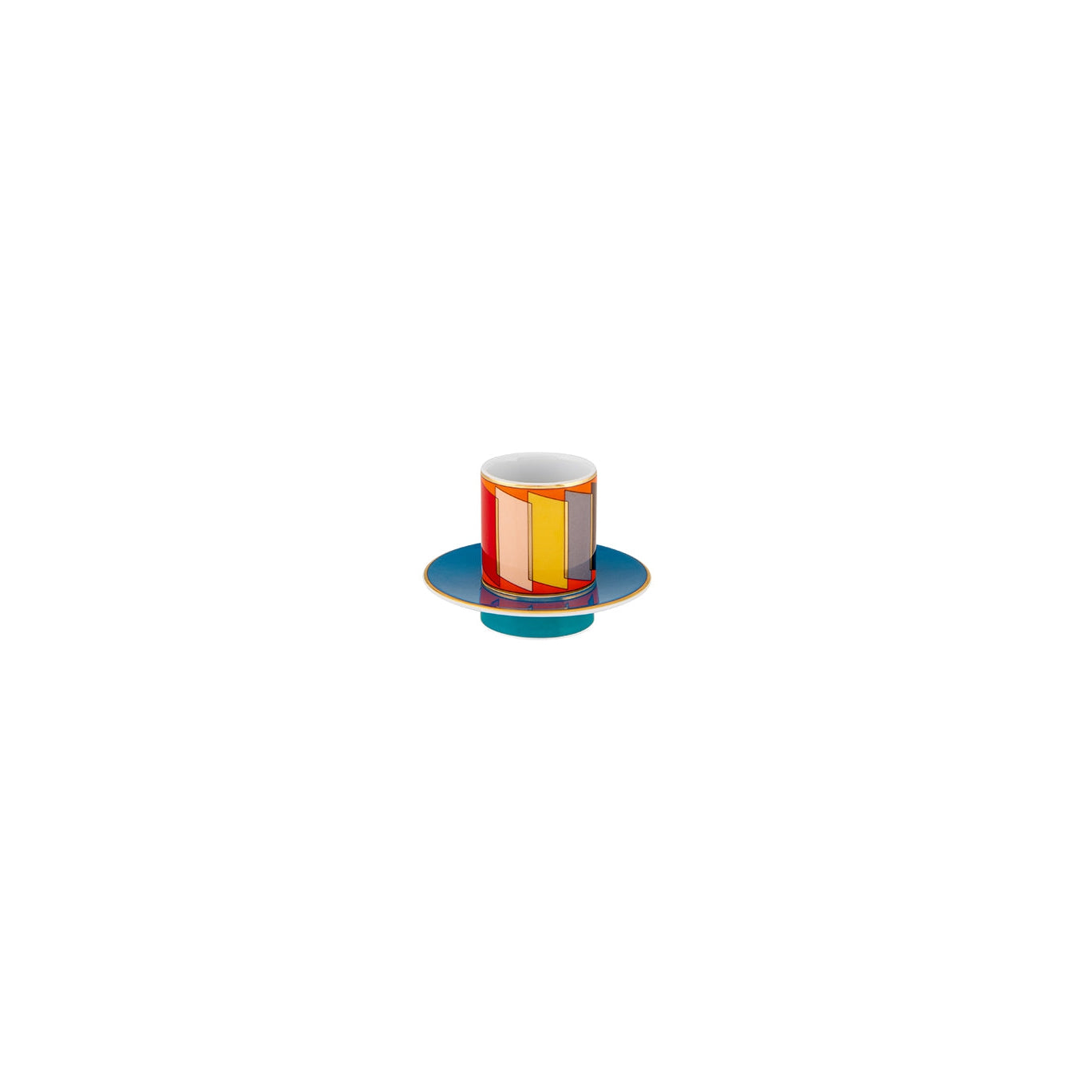 Vista Alegre Futurismo Espresso Cups And Saucers - Set of 4