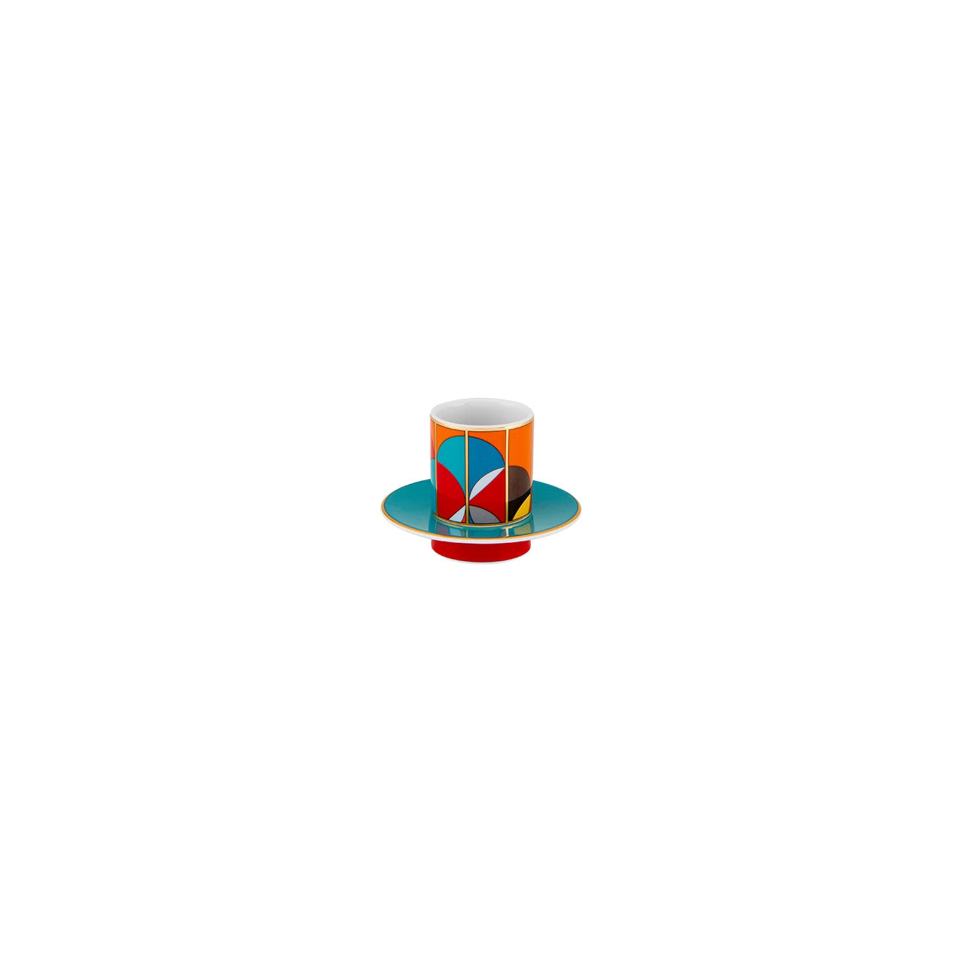 Vista Alegre Futurismo Espresso Cups And Saucers - Set of 4