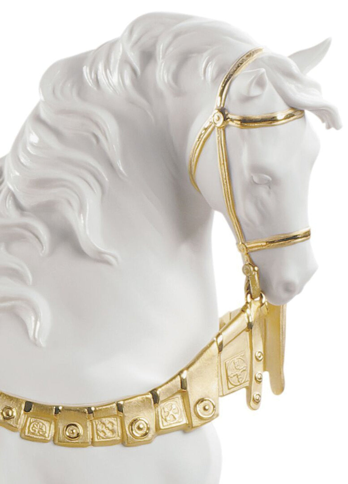 Lladro A Regal Steed Horse Sculpture