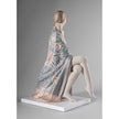 Lladro Nude with shawl metallic