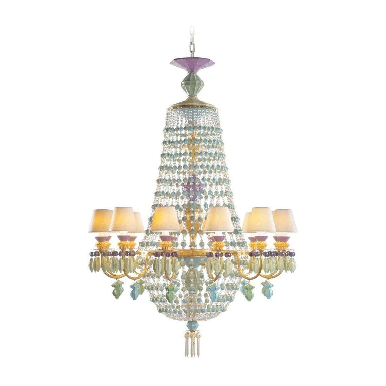 Lladro Winter Palace Côte d'Azur 12 Lights Chandelier US