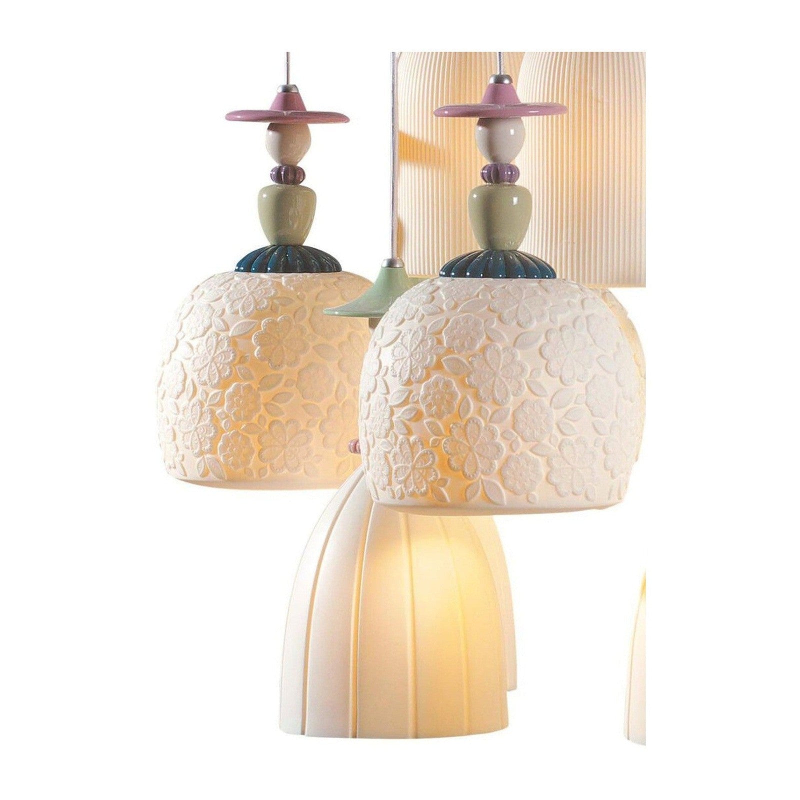 Lladro Mademoiselle 24 Lights Strolling through Blossoms Chandelier US