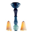 Lladro Ivy and Seed 8 Lights Chandelier Flat Model US