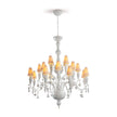 Lladro Ivy and Seed 20 Lights Chandelier Flat Model US - Medium
