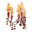 Lladro Ivy and Seed 16 Lights Chandelier Flat Model US