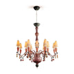 Lladro Ivy and Seed 16 Lights Chandelier Flat Model US