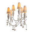 Lladro Ivy and Seed 16 Lights Chandelier Flat Model US