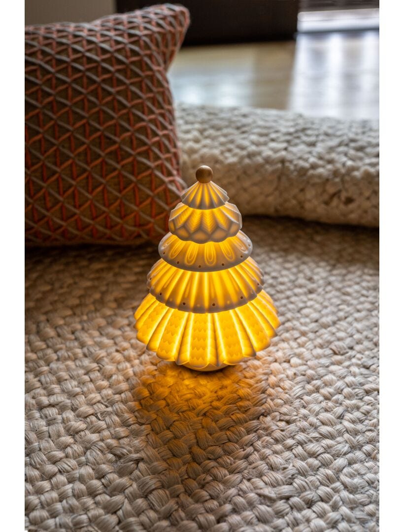 Lladro Christmas Tree Lamp