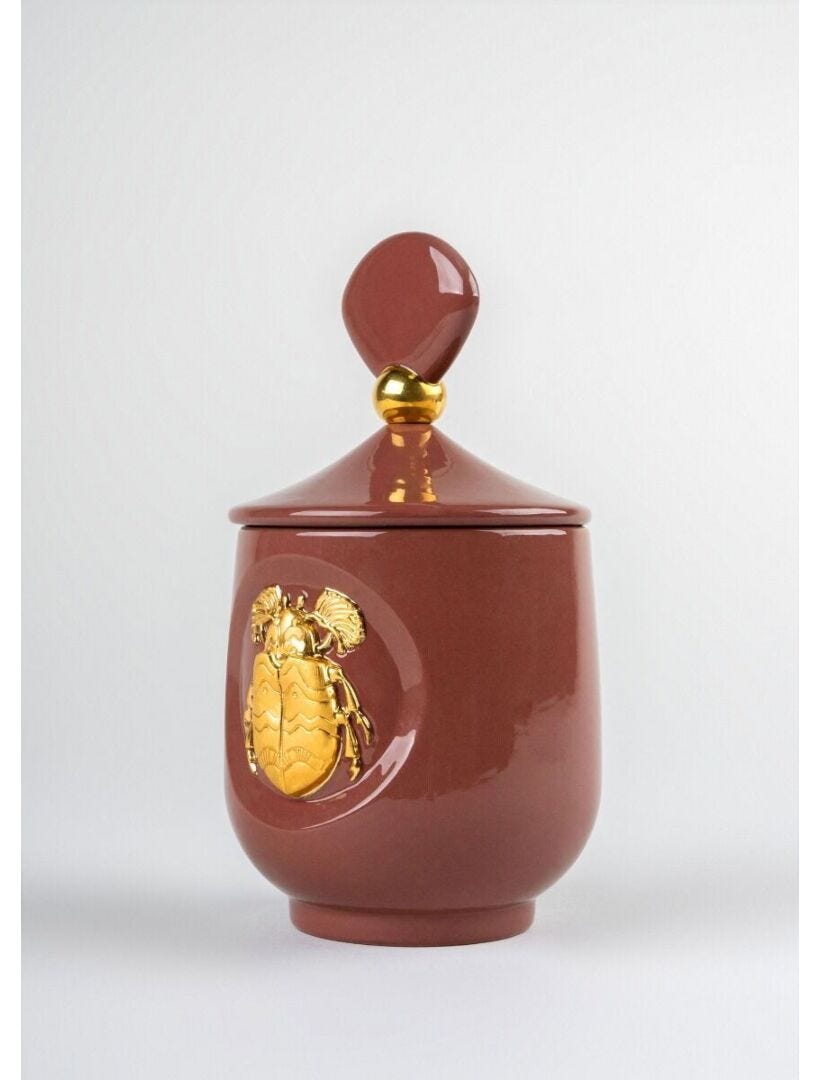 Lladro Scarab Candle Lux. Animals - Moonlight
