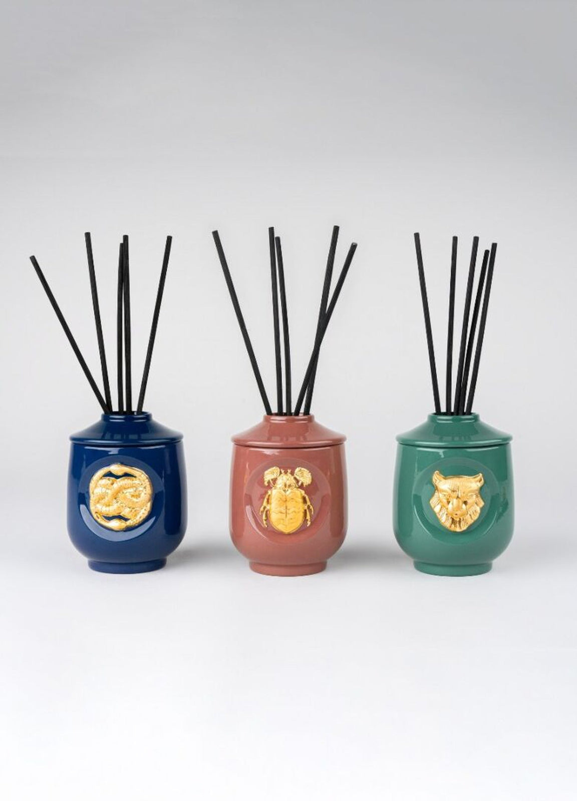 Lladro Lynx Perfume Diffuser Luxurious Animals Redwood Fire Scent