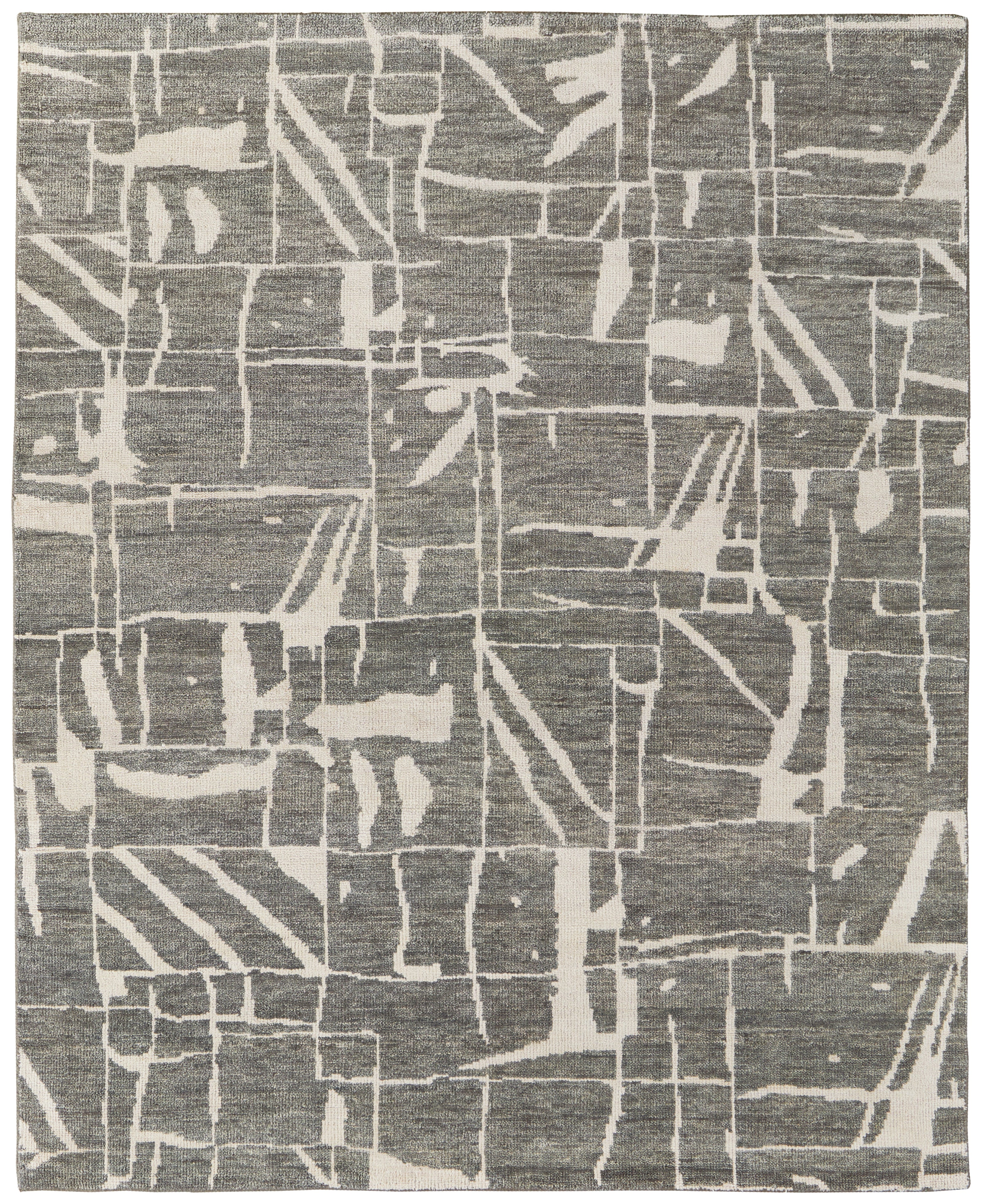 Feizy Sutton T6003 Rug in Pewter/Green