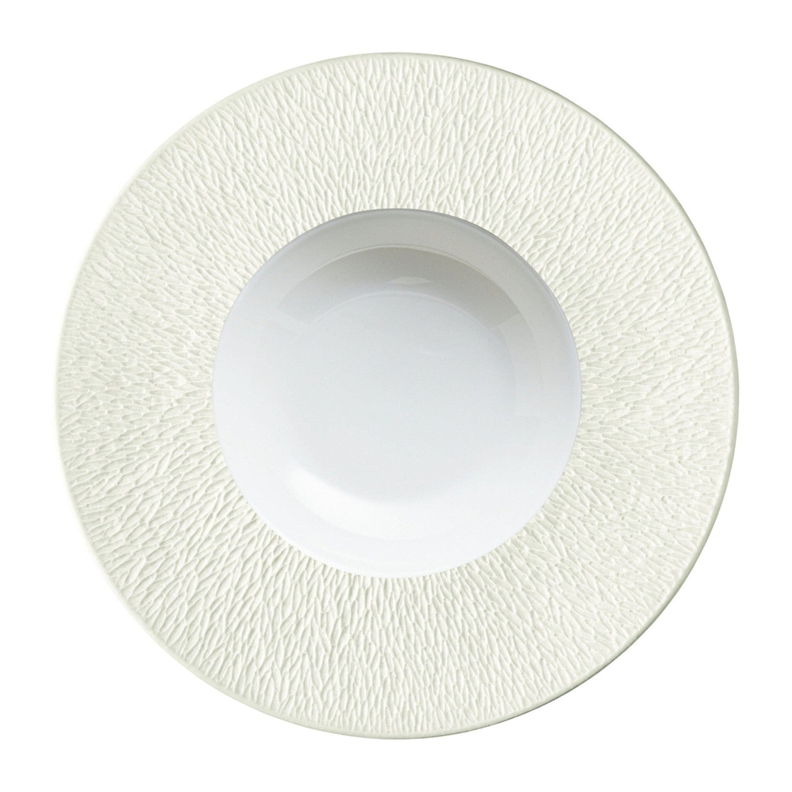 Raynaud Mineral Irise Rim Plate Deep With Engraved Rim