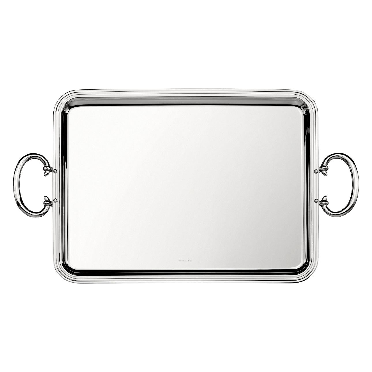 Christofle Albi Silver Plated Tray With Handles