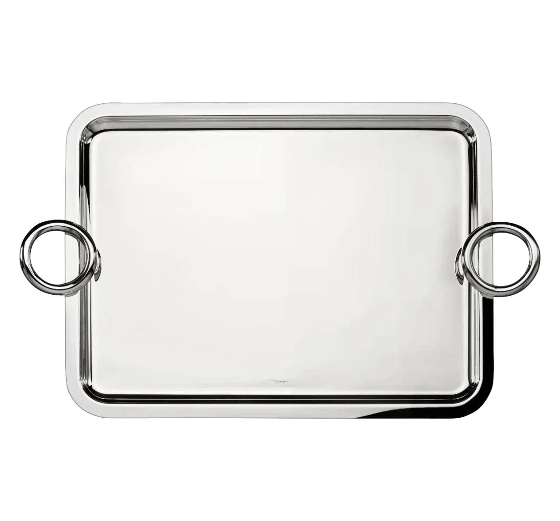 Christofle Vertigo Silver-Plated Tray