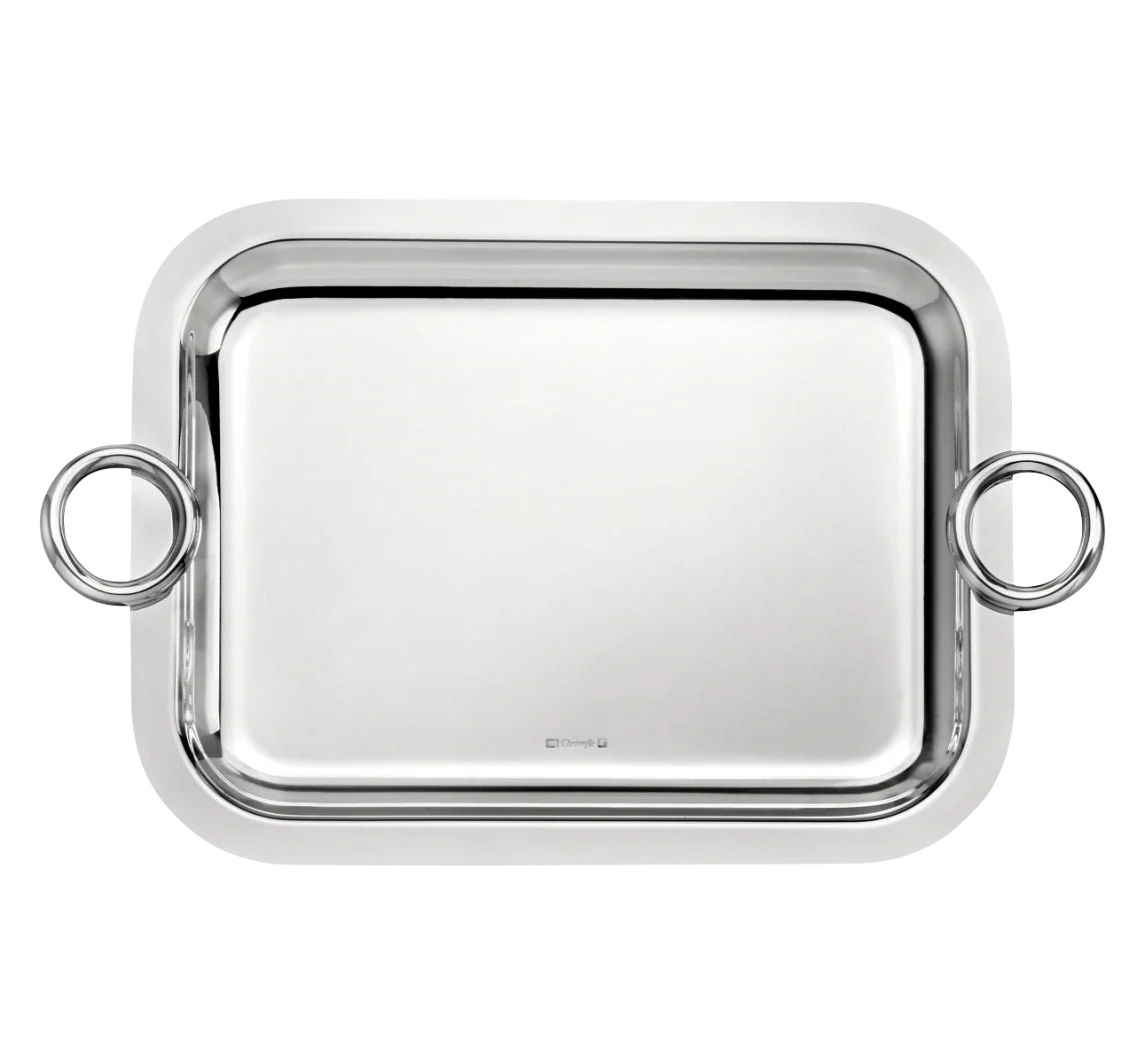 Christofle Vertigo Silver-Plated Tray