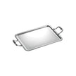 Christofle Malmaison Silver-Plated Rectangular Serving Tray with Handles - 19 x 15