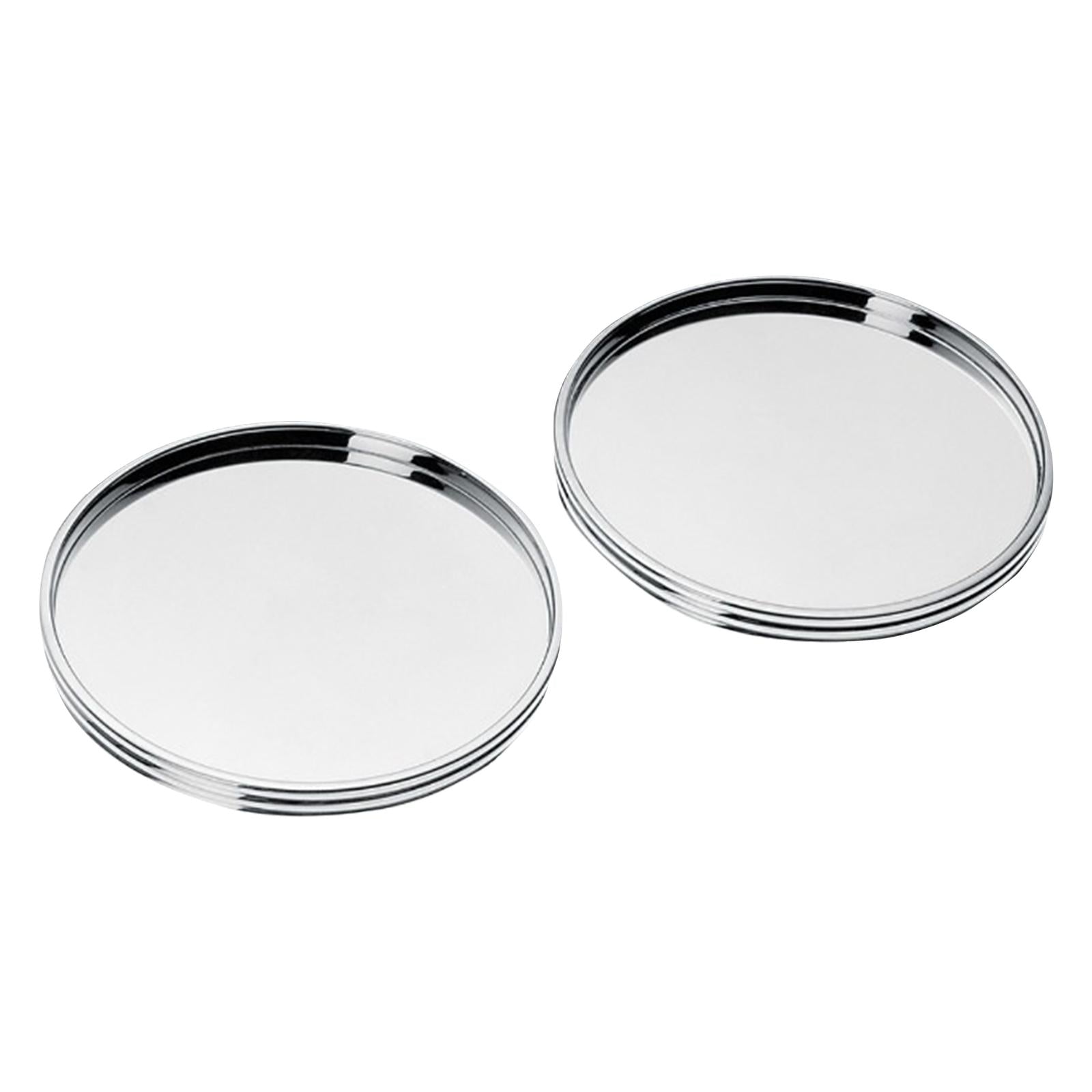 Christofle K+T Silver Plated 2 Glass Coasters