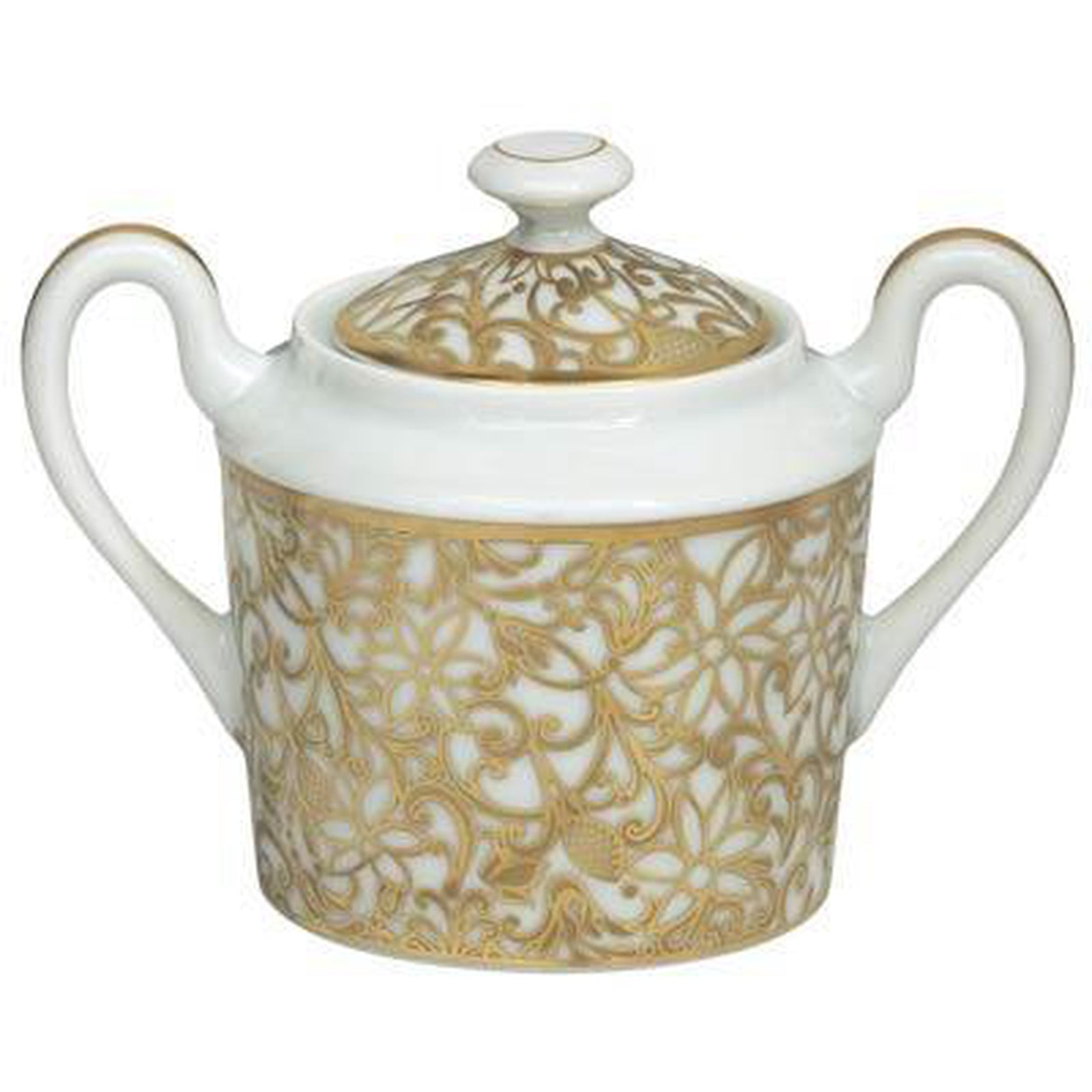 Raynaud Salamanque Or/Gold White Sugar Bowl