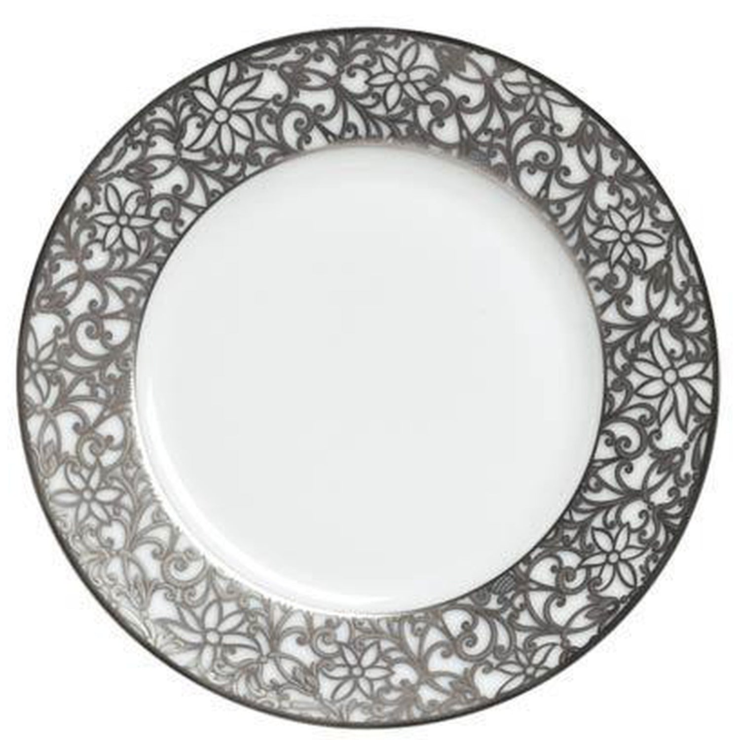 Raynaud Salamanque Platinum White Salad Cake Plate