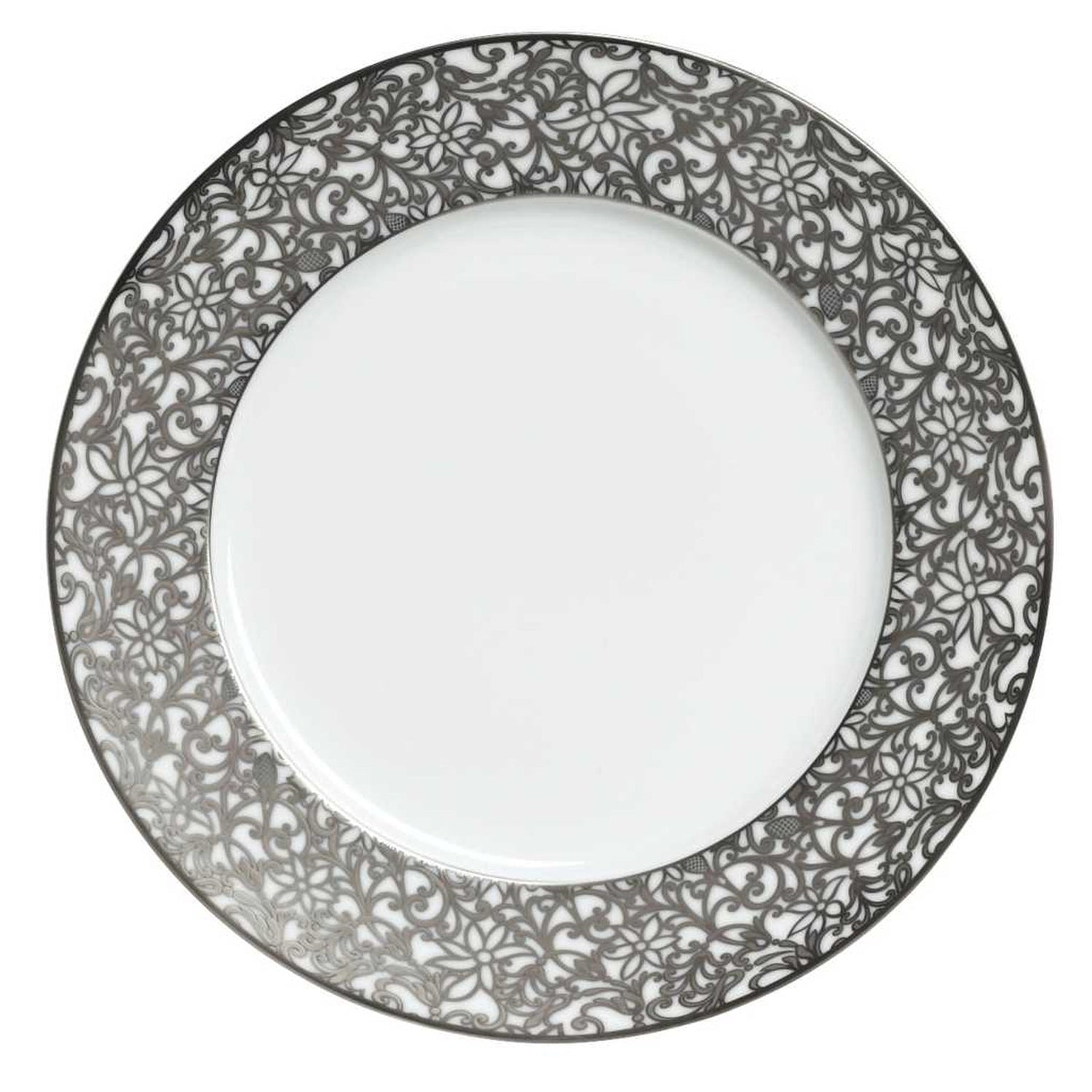 Raynaud Salamanque Platinum Rouge Salad Cake Plate