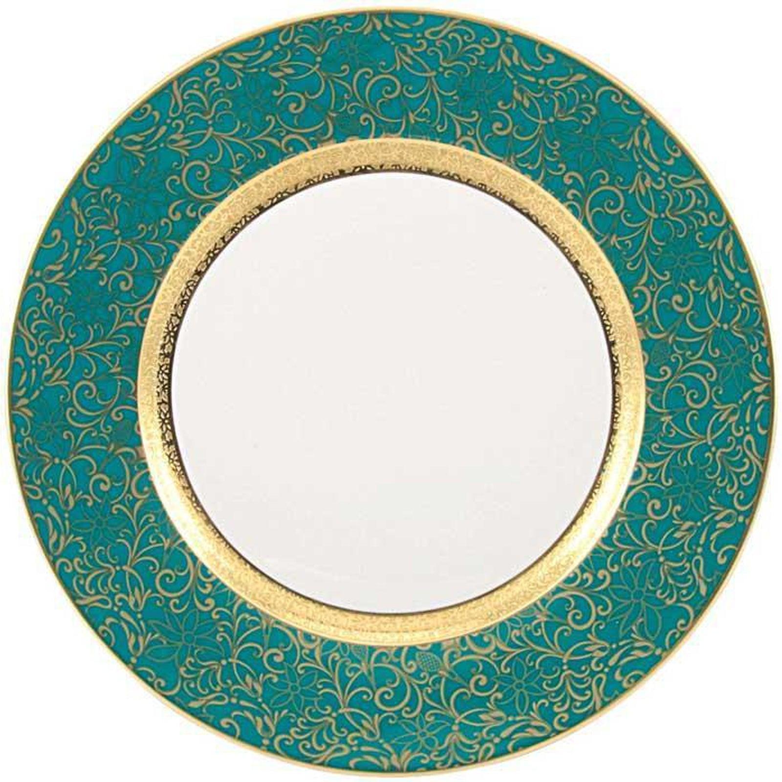 Raynaud Tolede Or/Gold Turquoise American Dinner Plate
