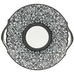 Raynaud Tolede Platinum White Cake Dish With Hands