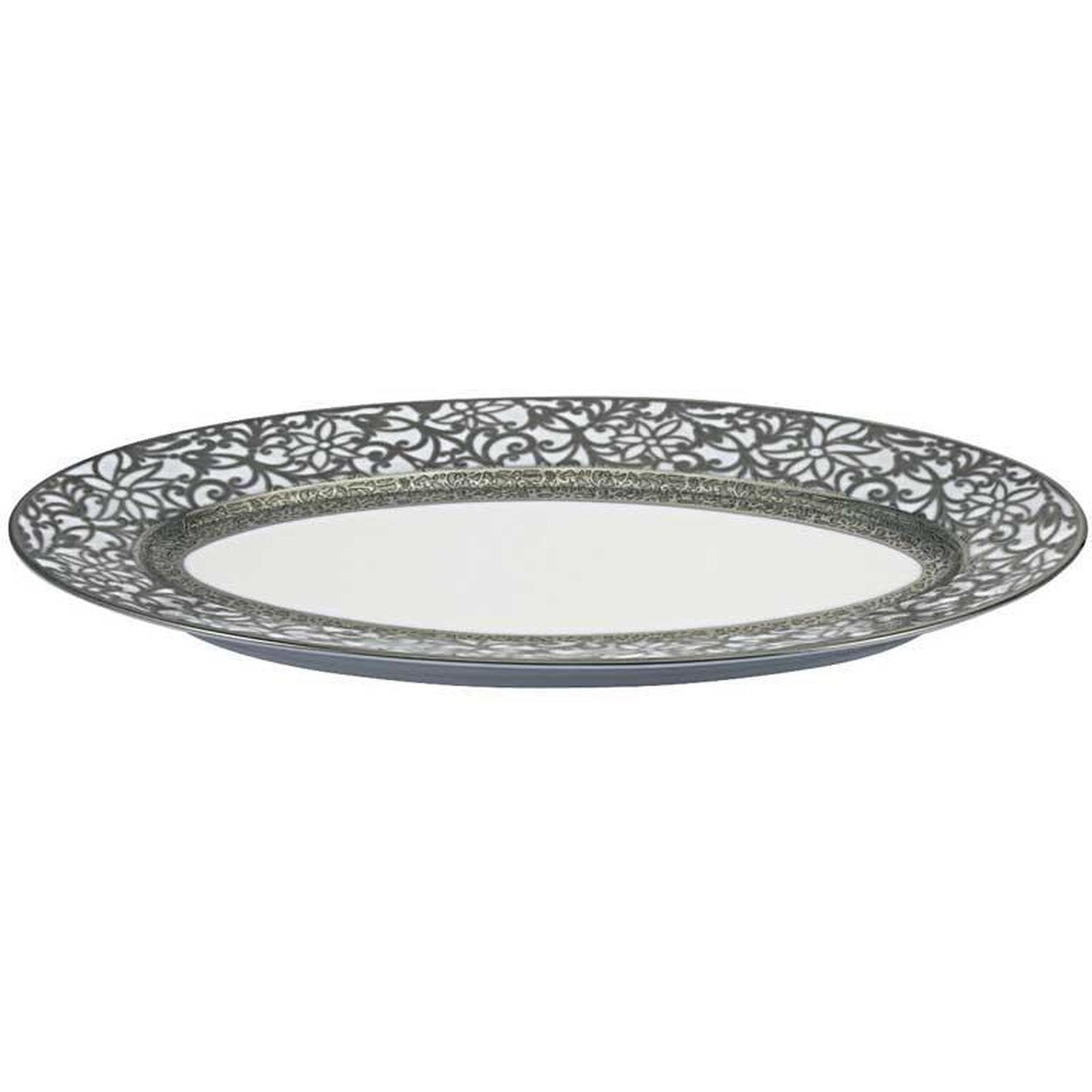 Raynaud Tolede Platinum White Pickle Dish