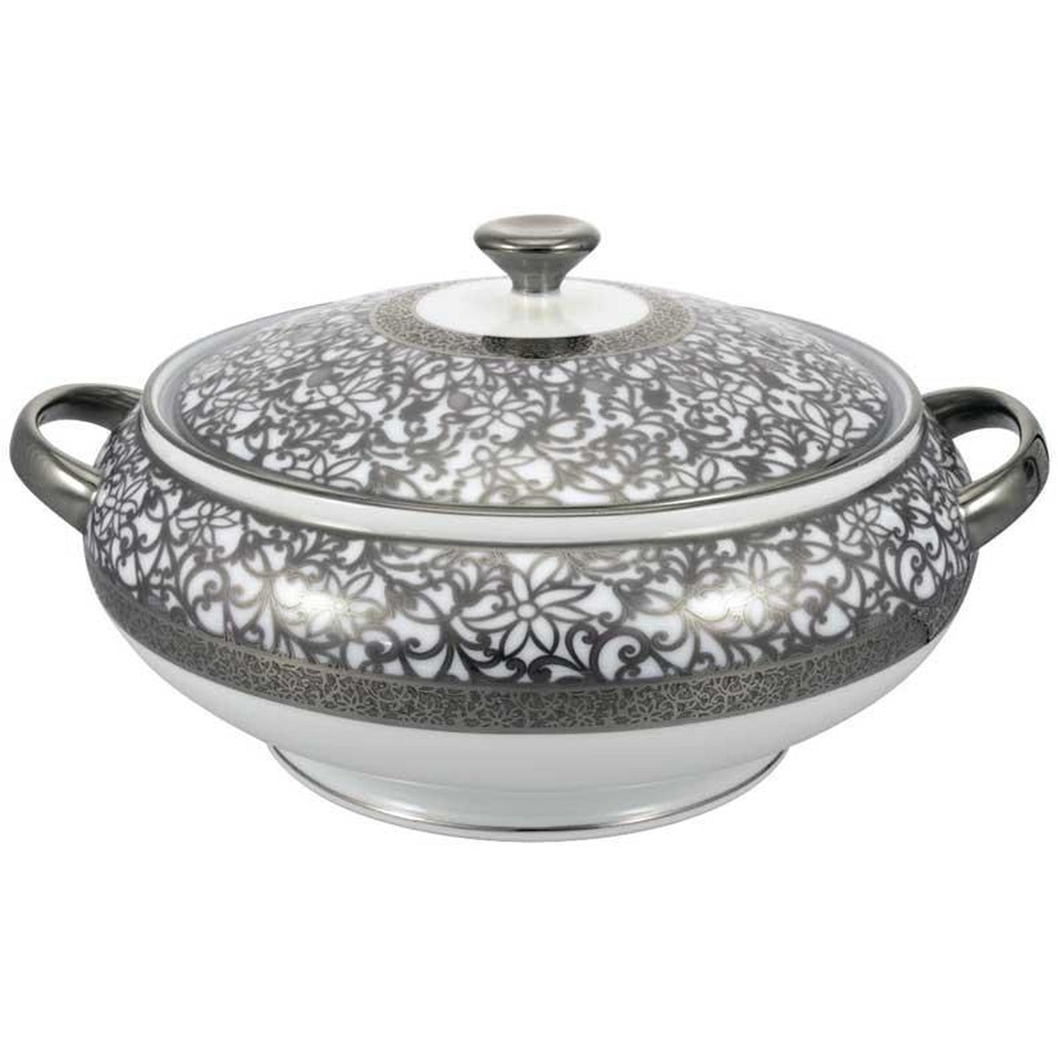 Raynaud Tolede Platinum White Soup Tureen