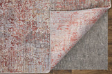 Feizy Pryor 39NGF Modern Watercolor in Red/Gray/Blue