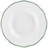 Raynaud Touraine Double Filet Vert Rim Plate Deep