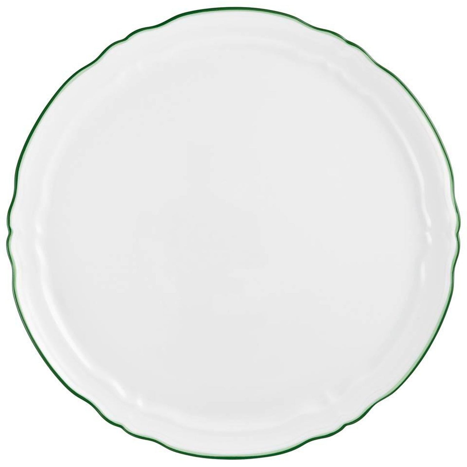 Raynaud Touraine Double Filet Vert Flat Cake Serving Plate
