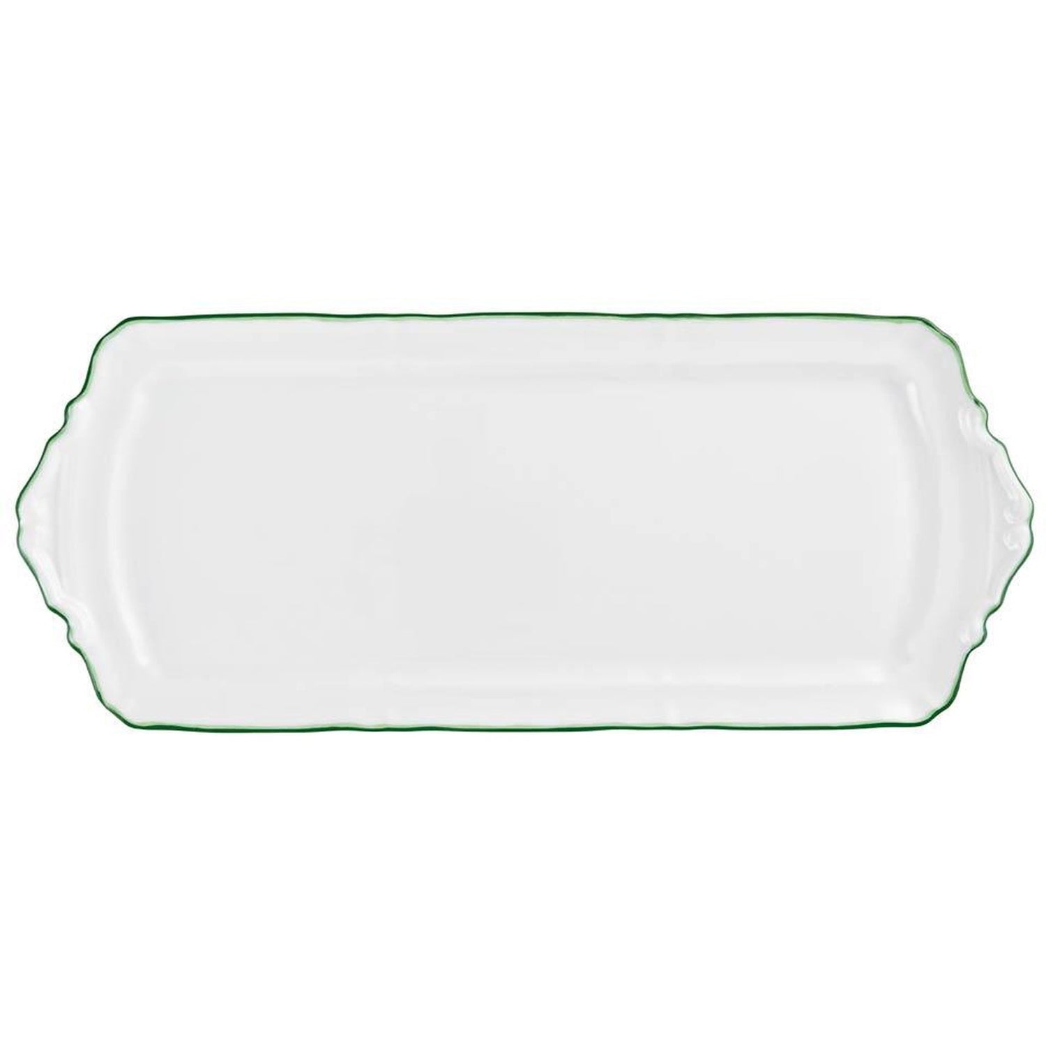 Raynaud Touraine Double Filet Vert Long Cake Serving Plate