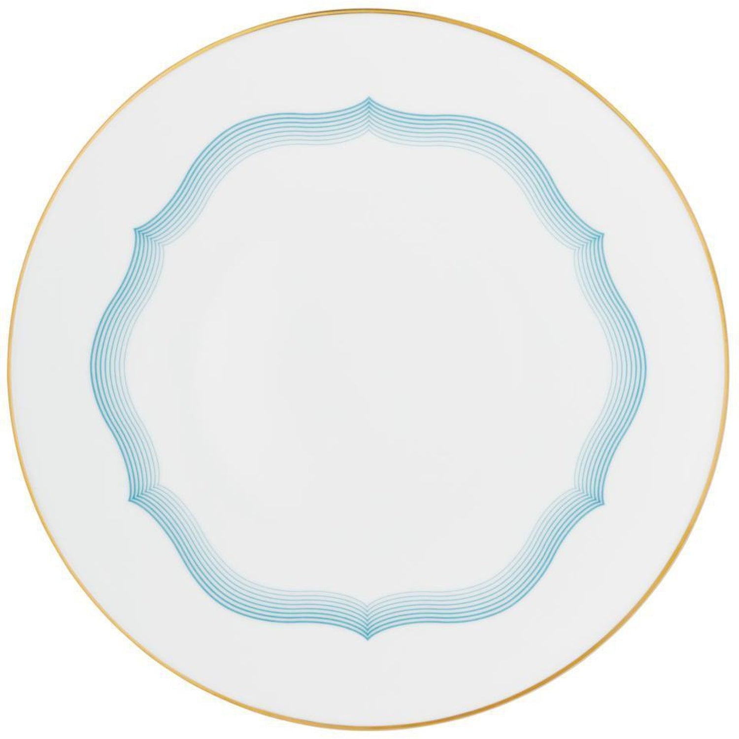 Raynaud Aura American Dinner Plate #2 Flat Scalloped Design