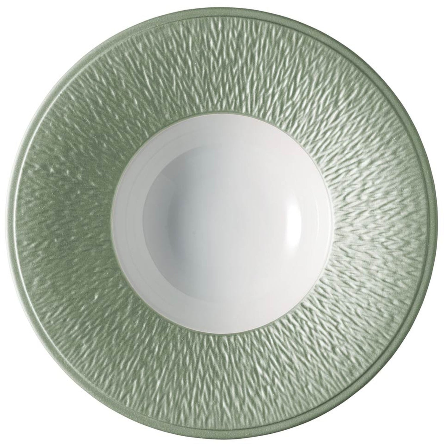 Raynaud Mineral Irise Celadon Rim Soup 8.9"