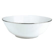 Christofle Albi Porcelain Salad Serving Bowl Platinum