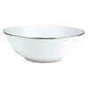 Christofle Albi Porcelain Salad Serving Bowl Platinum