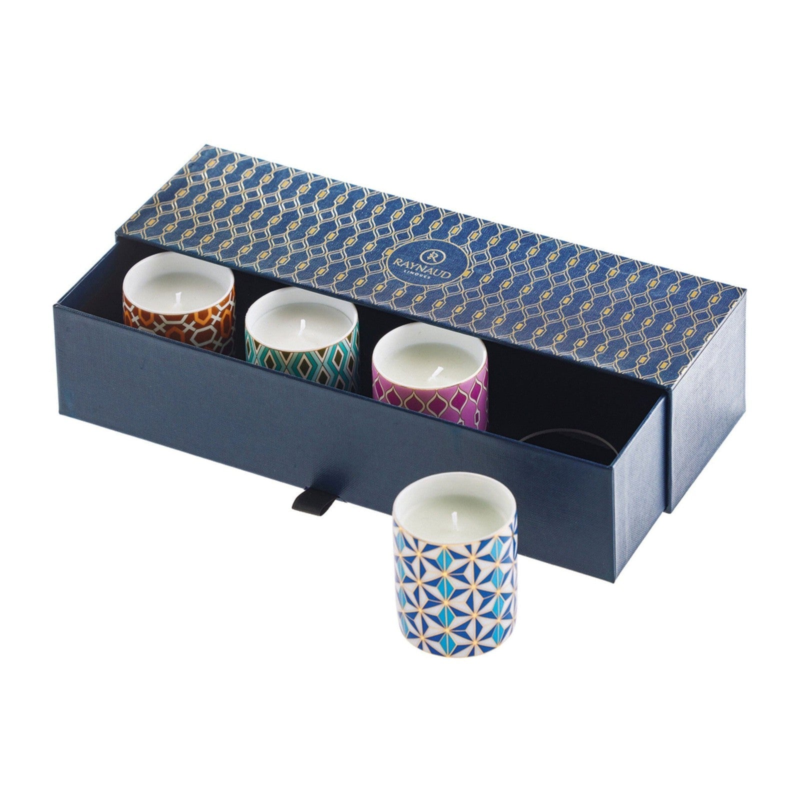 Raynaud Mosaic Gift Box For Candle Pots - Set of 4