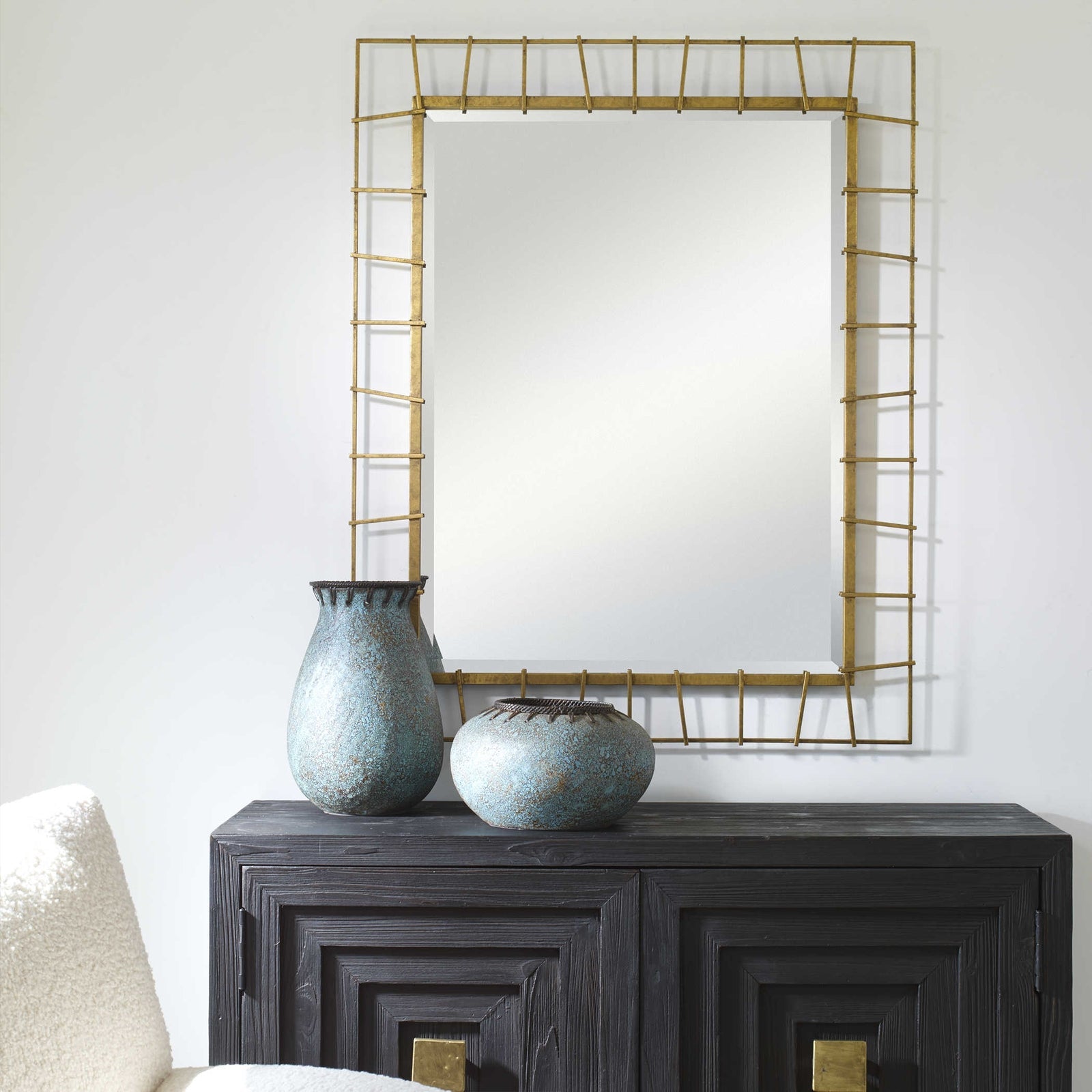 Uttermost Townsend Antiqued Gold Mirror Clearance