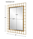 Uttermost Townsend Antiqued Gold Mirror Clearance
