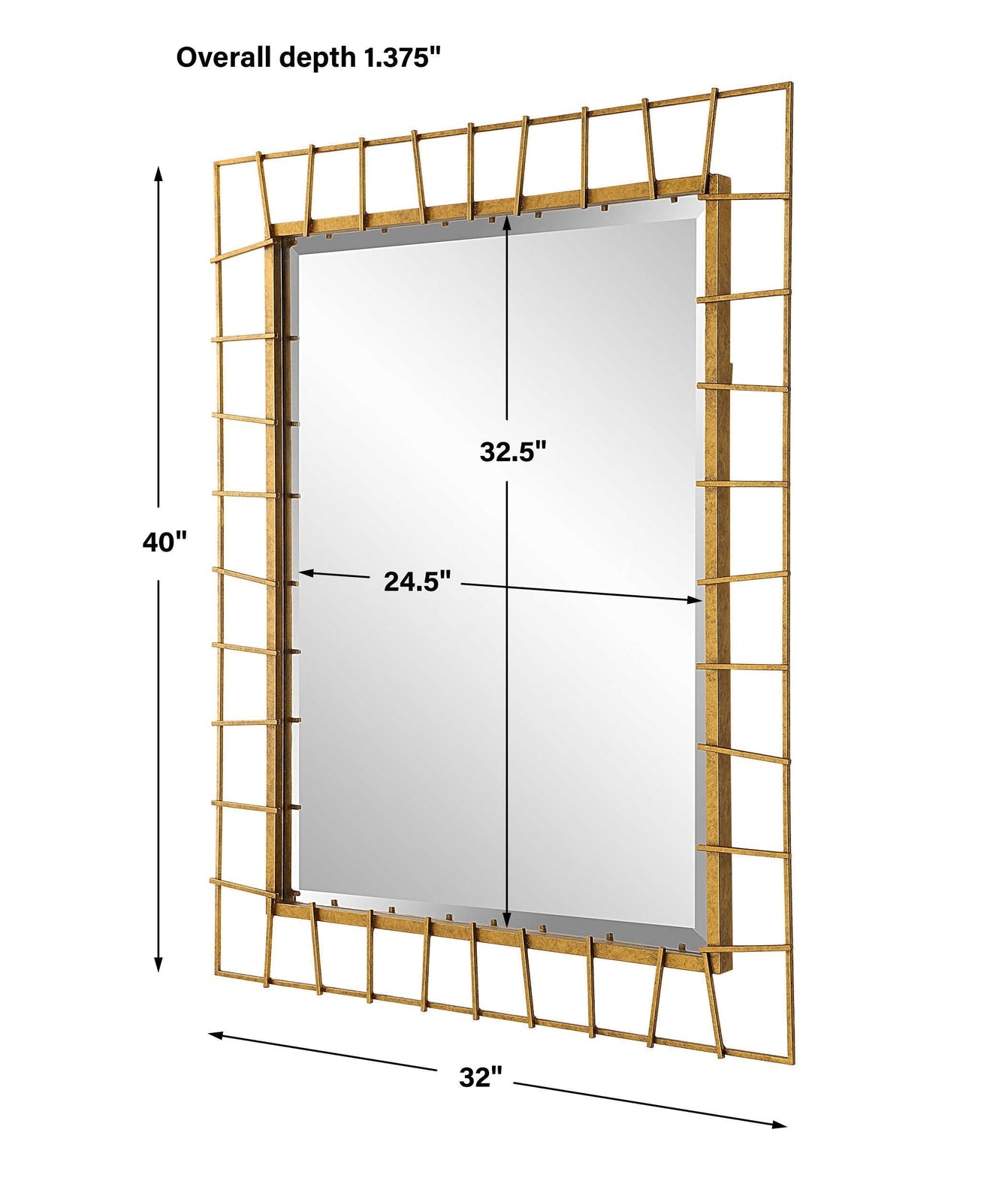 Uttermost Townsend Antiqued Gold Mirror Clearance