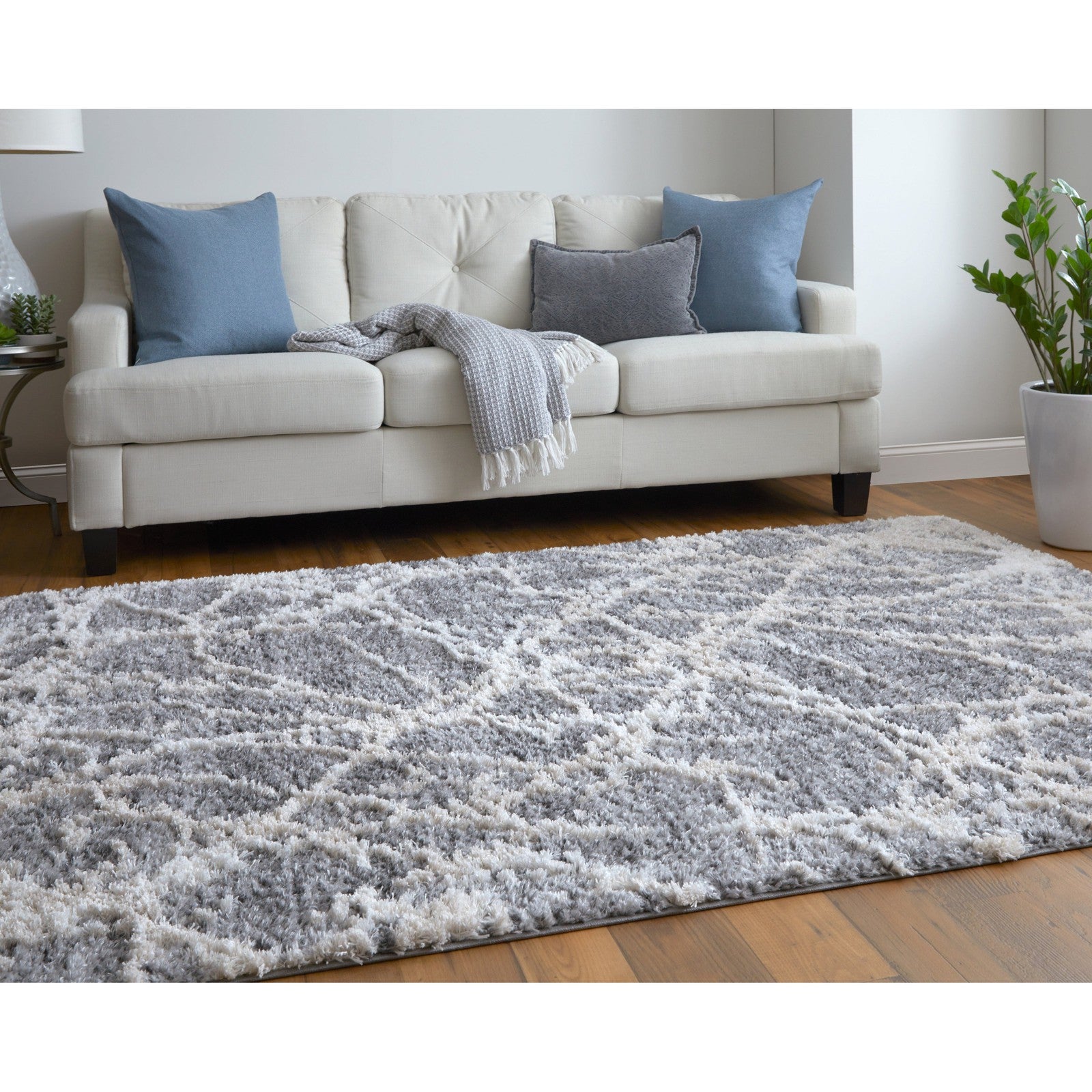 Feizy Mynka 39IDF Transitional Abstract in Gray/Ivory
