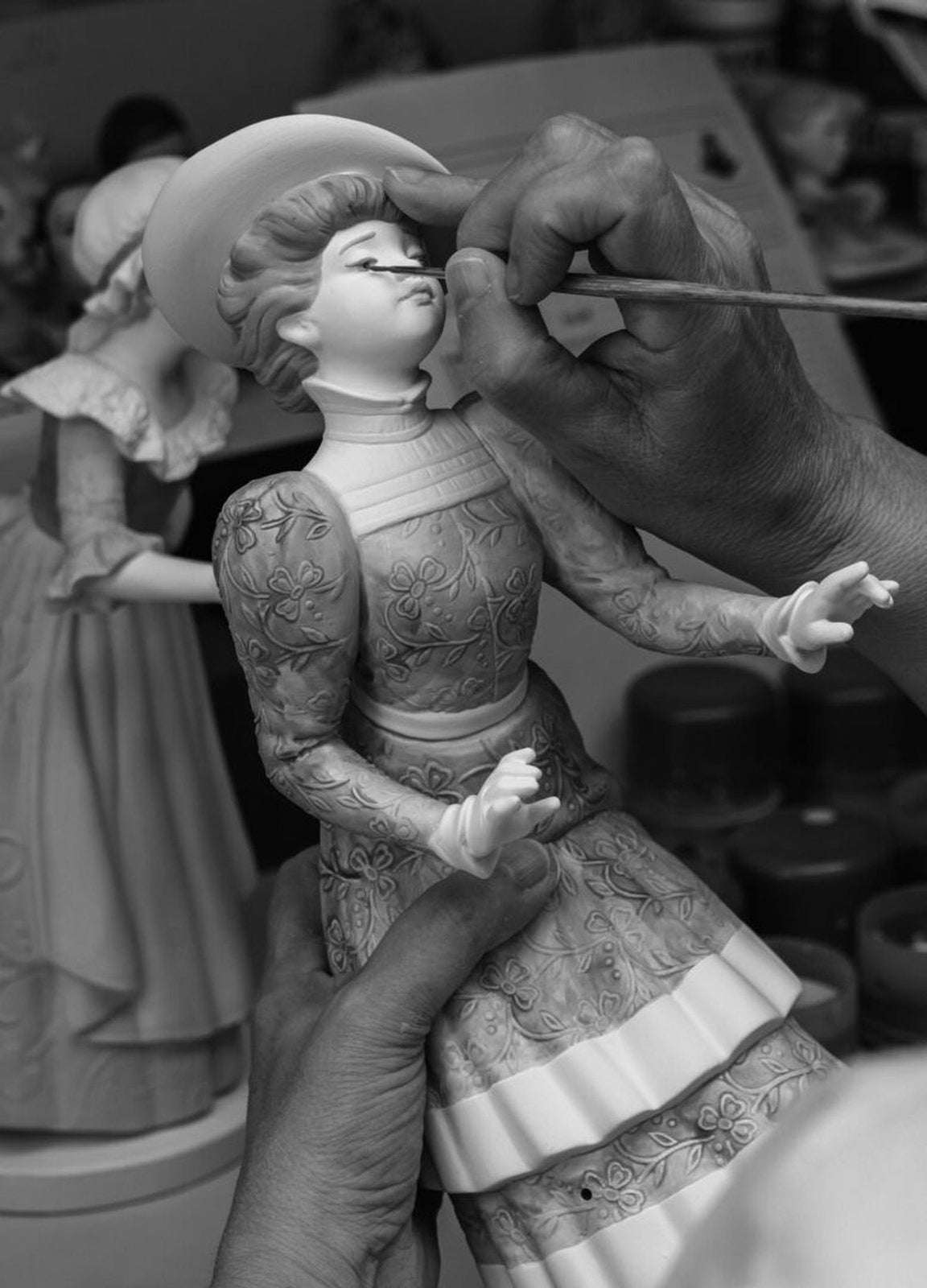 Lladro Flowers Market Sculpture Limited Edition
