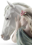 Lladro A True Friend Woman Figurine Limited Edition
