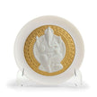 Lladro Lord Ganesha Decorative Plate Golden Lustre