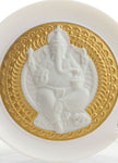 Lladro Lord Ganesha Decorative Plate Golden Lustre