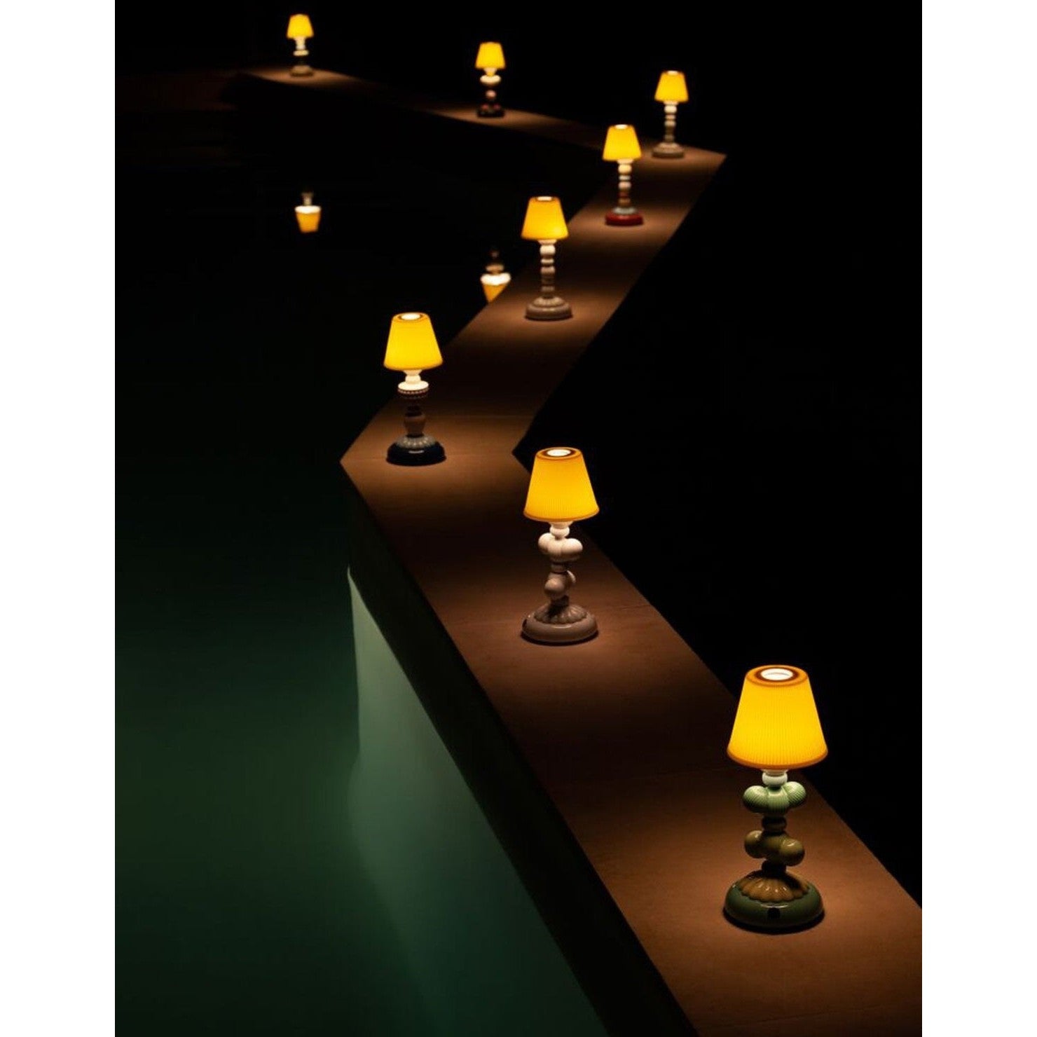 Lladro Cactus Firefly Table Lamp