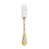 Christofle Jardin d'Eden Silver Plated Gold Accents Dinner Fork - Rose Gold And Gold Two Golds