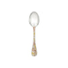 Christofle Jardin d'Eden Silver Plated Gold Accents Dessert Spoon - Rose Gold And Gold Two Golds
